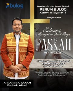Pimpinan dan  Staf Perum Bulog NTT Ucapkan Selamat Hari Raya Paskah 2026