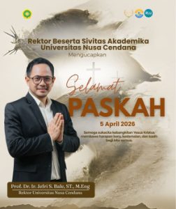Rektor beserta  sivitas Akademika Universitas Nusa Cendana Ucapkan Selamat Hari Raya Paskah 2026