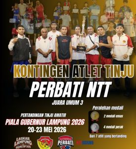 Petinju Perbati    NTT Bersinar di Lampung, Raih Dua Emas dan Harumkan Nama Daerah