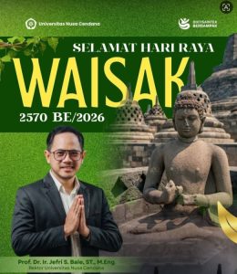 Pimpinan  dan Civitas Undana   Ucapkan  Selamat Hari Raya Waisak  2570 BE/ 2026