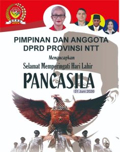 Pimpinan  dan Anggota DPRD NTT Ucapkan Selamat Hari Pancasila 1 Juni 2026