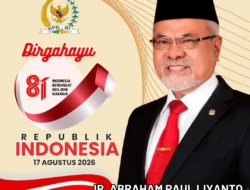 Anggota DPD RI Ir Abraham  Paul Lyanto Ucapkan HUT RI ke- 81