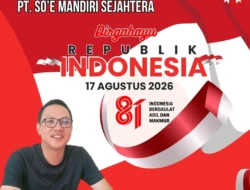 Keluarga Besar PT.Soe Mandiri Sejahtera  Ucapkan HUT RI ke-81