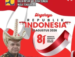 Keluarga Besar  BBWS Nusa Tenggara II Ucapkan Dirgahayu RI ke-81