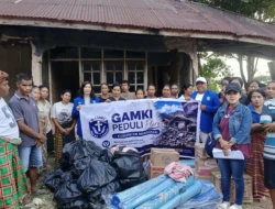 GAMKI dan GMIT  Immanuel Ruteng  Peduli Flores Salurkan Bantuan Tahap II  Bagi Korban Gempa di Desa   Lenda