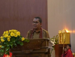 Gubernur Melki Apresiasi Perjuangan Umat Dalam  Membangun Gereja St. Mikhael Bitefa, Rumah Iman Harus Jadi Mercusuar Pendidikan dan Ekonomi Keluarga